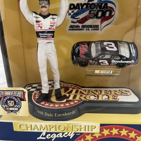 Vintage 1998 Kenner Dale Earnhardt Winner’s Circle Starting Lineup Figure Car - Picture 5 of 16